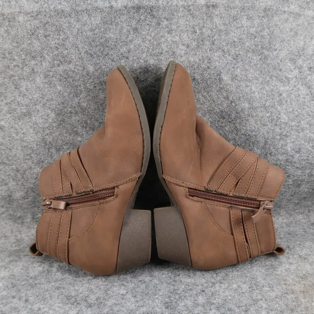 Lucky Top Shoes Kids Girls 1 Boots Ankle Booties Fashion Brown Western Casual